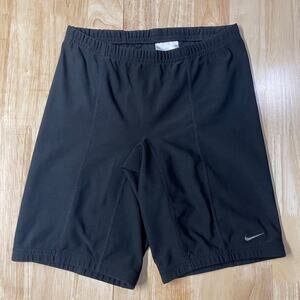 Nike Compression Running Shorts Women’s Size Medium Black With Drawstring